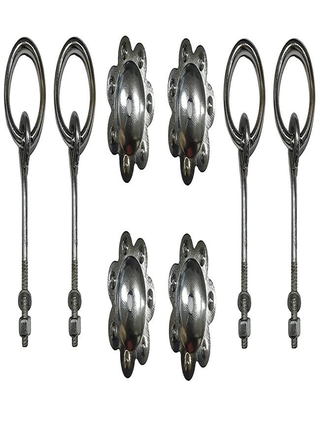 Marshland Metal Jhula Swing Bottom Kada Hooks Heavy Duty Hanging Accessories Swing Accessory Kada Pack of 4 - Image 2